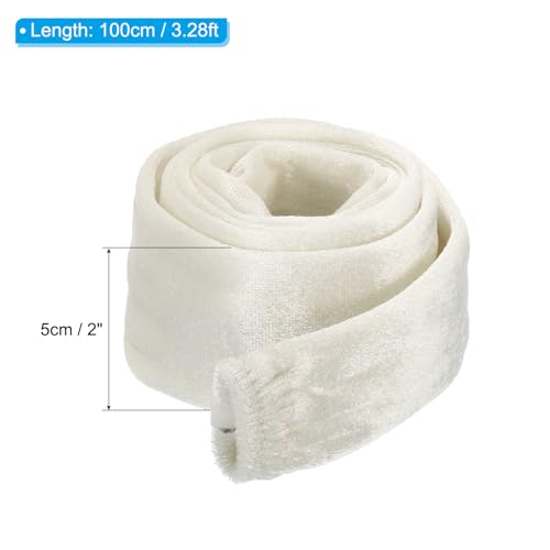 Image of PATIKIL 3.28ft Lamp Chain Cover, Chain Protective Sleeve Washable with Zipper for Chandelier Lighting Wires Swing Light Fixture, White