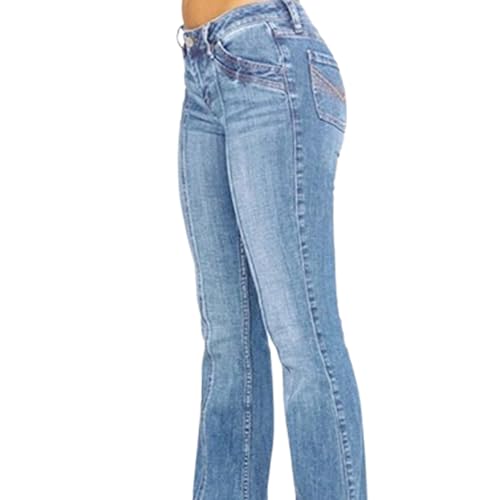 Slim Stretch Bootcut Leg Trouser for Men Classic Curvy Jeans Washed Ripped Skinny Denim Pants2