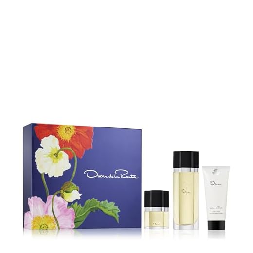 Oscar de la Renta Signature Collection Eau de Toilette 3 Piece Gift Set for Women - Perfume Spray 3.4 Fl. Oz, & 1.0 Fl. Oz., and Body Lotion 3.4 Fl. Oz.