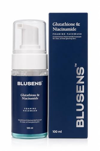 Image of Glutathione & Niacinamaide Foaming Face Wash | Brightening & Oil Control Face Cleanser | Deep Cleansing Hydrating Foam for Clear, Glowing Skin | Gentle Daily Face Wash for Men & Women | 100 ml