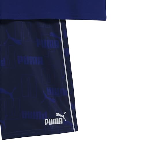 Image of PUMA Kids Graphic T-Shirt & Fleece Short Set (Toddler)