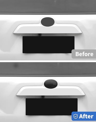 Image of for Toyota Emblem Rear Tailgate Badge Emblem Logo Cover Trim Fit for Toyota Series, for Camry, RAV4, Corolla, Tacoma, Highlander, 4Runner Series, 5.27x3.7 inches, Black