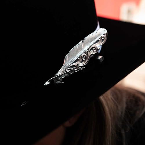 Image of Montana Silversmiths Hand Painted Western Lifestyle Cowboy Hat Band Feather