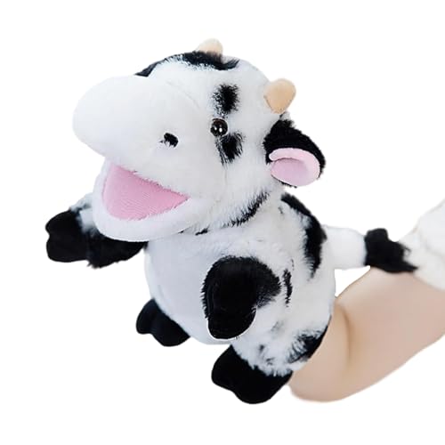 Marionetas de mano | Decoración interactiva suave y linda para el hogar con la boca abierta | Marioneta de mano de peluche animal | Para niños, niñas, familia, amigos, aula, Navidad, juego de rol