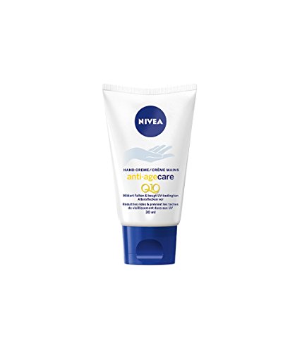 NIVEA Hand Creme in Reisegröße, 30 ml Tube, Anti-Age Q10 Plus