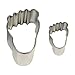 Produktbild PME SC613 Plätzchen-und Kuchenausstecher mit Fußmotiv, kleines und großes Format, Sortiment, 2-teilig, Edelstahl, Silver, 9 x 2 x 3 cm