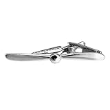 HAWSON 2 inch Tie Clip for Men-Novelty Propeller Necktie Bar Clip,Tie Pin,Special Interesting Gift for Men