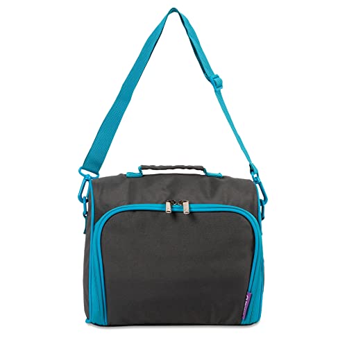Image of J World Casey Small Lunch Bag for Adults. Medium-Size Insulated Lunch-Box for Kids, Grey