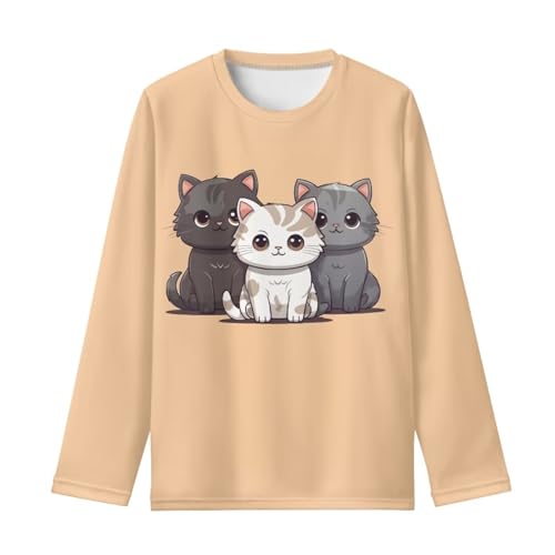 Image of Kids Long Sleeve Shirts for Girls 3-16 Year Old Cute Clothes for Teen Girls Casual Workout Tops