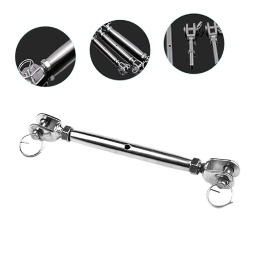 Tensor de cable con cuña de acero inoxidable resistente para uso industrial, tornillo para tensar cable miniatura 4