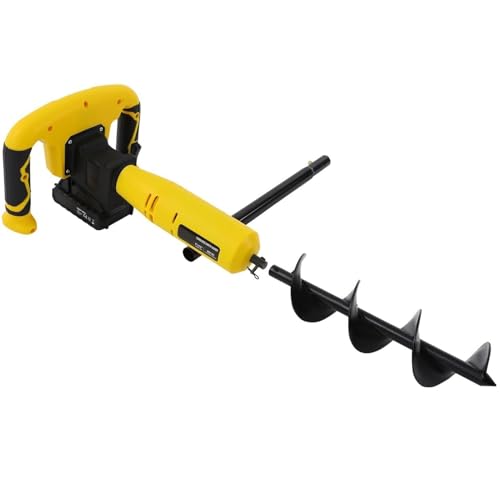 scavatore elettrico a foro, trivella senza fili da 350 w, strumento da giardino portatile per trivellazione e piantagione di alberi, attrezzatura da giardinaggio a batteria