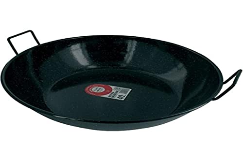 GARCIMA Sartén Doble Honda Con Asas Esmaltada 45 cm.