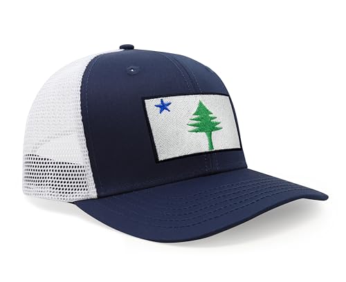 Image of International Tie State Hat for Men and Women, Adjustable Snapback Trucker Baseball Cap with Embroidered Patch