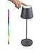 Dimmbare LED Akku-Tischlampe aus Metall Akkubetrieben mit Touch-Schalter für Innen und Außenbereich 8 Farben verfügbar und IP54 für Schlafzimmer,Arbeit, Bar, Restaurant ostern dekoration