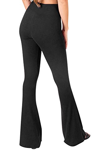 SATINA High Waisted Flare Leggings for Women - Yoga Pants for Women - Buttery Soft Bell Bottom Palazzo - Versatile Sizing - Image 4