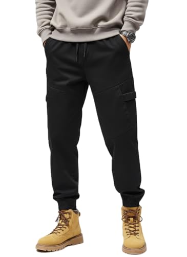 Image of Leriya Fashion Men's Cargo Pants | 4 Pocket Cotton Cargo Joggers for Men | Loose Fit Stylish Pant with Pockets | Casual Baggy Trousers & Streetwear Lower