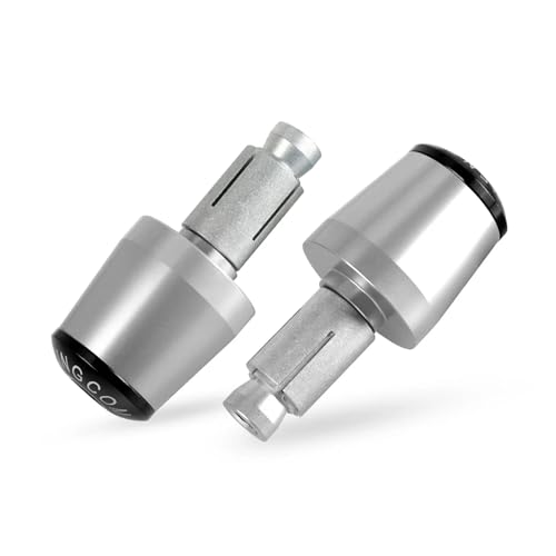 Gaine de poignée CNC pour XT600E 1990-2003 embout guidon argent 22mm