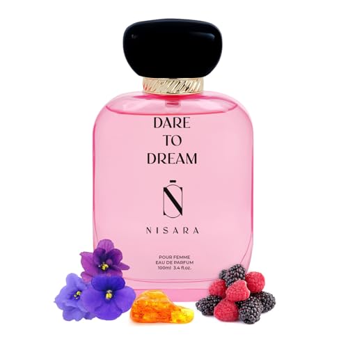 Image of NISARA Dare To Dream Perfume For Women 100 Ml, Girl Long Lasting Eau De Parfum, Edp Scent Spray, Fruity Floral Fragrance, With Jasmine, Musk, Vanilla & Amber Notes, Edp Scent For Women