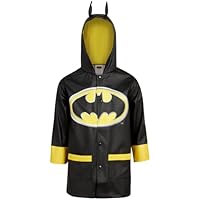 Warner Bros. Boys' Batman Jacket - Waterproof Raincoat Slicker Shell (Size: 4-7), Size 6/7, Batman