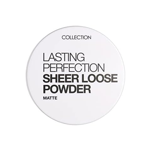 Collection Cosmetics Lasting Perfection Sheer Loose Powder, Lightweight Powder, 10g, Transparent Cover