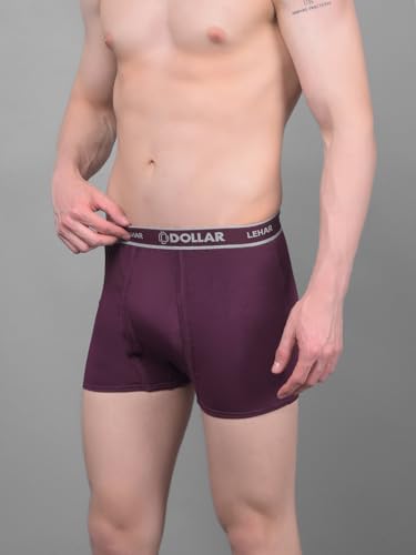 Image of Dollar Lehar Mens Combed Cotton Trunk - Actual Colour May Vary