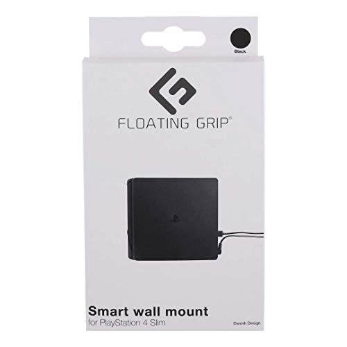 FLOATING GRIP® Wall Mount for PlayStation 4 Slim (PS4 Slim). Color: BLACK. 1x