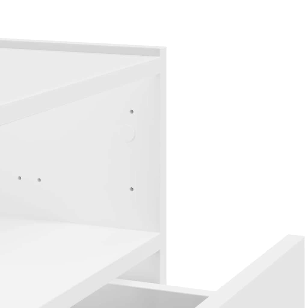 Wand Nachttisch mit Schublade aus Holzwerkstoff – Stilvolles Design für Schlafzimmer und Wohnzimmer, Robuste Montage an der Wand mit Stauraum und Stabilität
