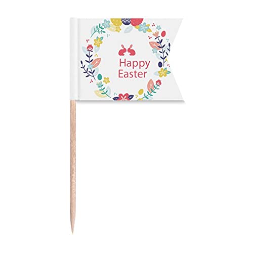 Plaque de fromage Joyeuses Pâques : pique cure-dent pour identifier vos plats - 2