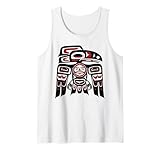 Haida Tlingit Raven Totem Native American Indigenous Pride Tank Top