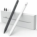 Picture of Stylus Pen for iPad W/Palm Rejection Tilt Sensor,13Mins Fully Charged,MEKO Active Apple Pencil Compatible W/iPad 6/7/8/9/10,Pro12.9/11"/M4,Air3/4/5/6,mini5/6(White/Black)