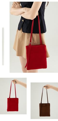 Slouchy Suede Hobo Bags Women Cute Crescent Crossbody Purses Underarm Shoulder Bag Trendy Travel Satchels Tote Handbag 20253