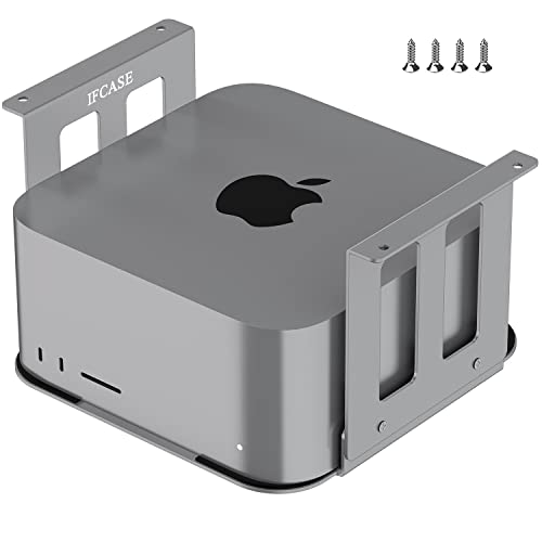 Ya en manzanajugosa.com: IFCASE Soporte de Aluminio para Debajo del Escritorio para Mac Studio M1 MAX, Ultra con Almohadilla antiarañazos (Plateado)