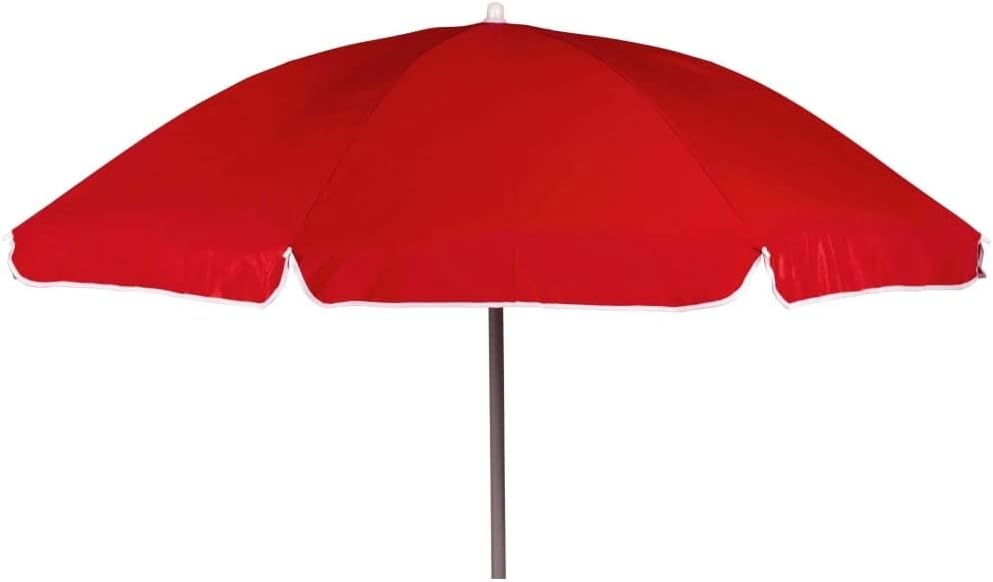 Garden Parasol Parasol Beach 160cm Red Garden Sun Shade Protection Patio Umbrella, Adjustable Height Patio Umbrella Garden Umbrella Sun Shade Canopy