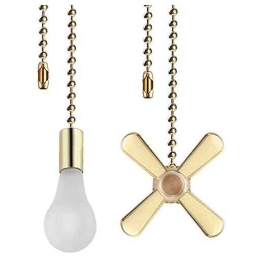 Ceiling Fan Pull Chains, 2pcs 3mm Diameter Beaded Ball Fan Pull Chain, 13.6 Inches Fan Pulls Set with Connector for Ceiling Fan Light and Lamps