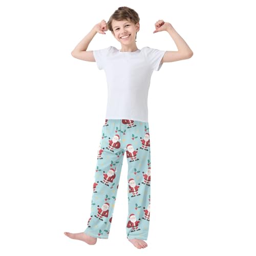 Boys' Pants Christmas Santa Claus Gnomes Cute Bottoms Jogger Pants Elastic Waist Trousers with Pockets S-XL2