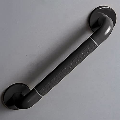 Oukerde Baño Manija,Asidero para Bañera,Asidero Acero Inoxidable,Mango de Agarre para Inodoro,Cuarto de baño,Inodoro,Pasillo Asa de Seguridad,on Tornillos de Montaje (Negro) Cover