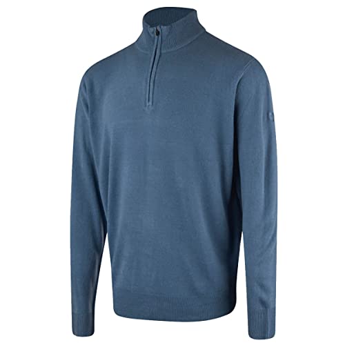 Island Green Pull de Golf de Golf à col zippé Hommes - Airforce Bleu - XXL Cover
