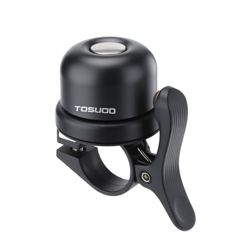 TOSUOD Bike Bell with Hidden AirTag Mount, Anti-Theft GPS Tracker Bike Bell for Apple AirTag, Secure...