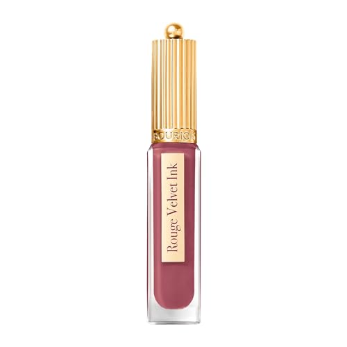 BOURJOIS - Rouge À Lèvres Rouge Velvet Ink 25 Berry Chaud-colat - Ultra Pigmenté - Fini Mat Intense - Longue Tenue 24H - Applicateur Précis - Sensation...