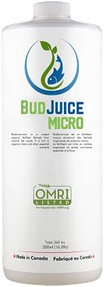 BudJuice Micro Organic Liquid Fertilizer – All Purpose, All Natural Nutrient Rich Plant Food for Gardens, Hydroponics, Flowers, Vegetables, Succulents