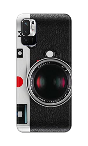 Image of Printed Hard Back Cover Case for Mi Redmi Note 10T 5G | Mi Redmi Note 10 5G Back Cover (Vintage Camera) -1302