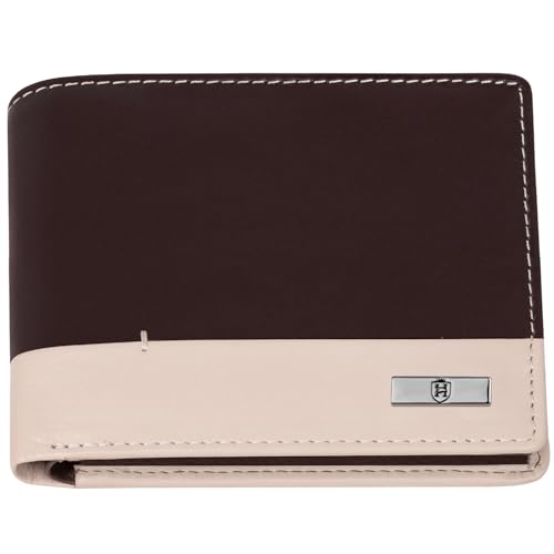 Image of HORNBULL Nikolas Brown Leather Wallet for Men | Genuine Leather Wallet with RFID Blocking | Purse for Men