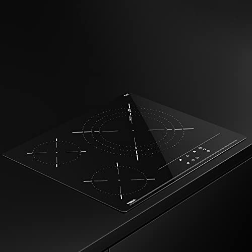 TEKA Built-in 60 cm 4 Zones Vitroceramic hob with Touch Control & Timer Function 6300 W - TZ 6415 600x510x51 mm