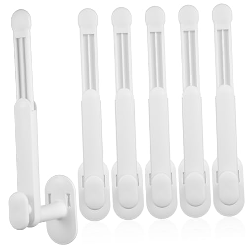STOBAZA 6-piece Telescopic Hat Organizer over Door Wall Mount Hook for Hairband Pot Lid and Scrunchies