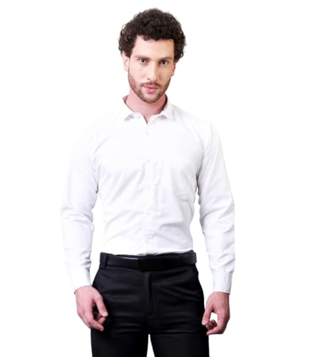 CONTRARY Men’s Pure Cotton Solid Stylish Casual & Formal Wear Shi...