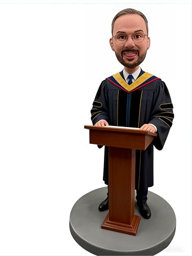 Custom Graduation Bobblehead - Personalized from Photo, Handcrafted Clay Figurine for Graduates,...