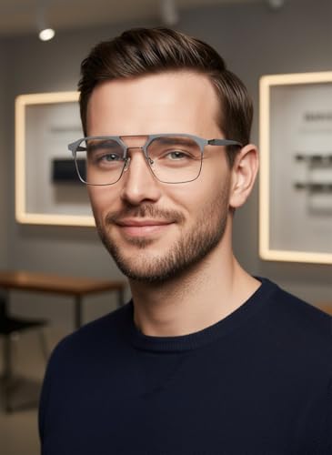 Image of Blue Light Filter Glasses Unisex Computer Eyewear for Men and Women Anti Glare Screen Protection Glasses for Laptop Mobile Gaming Work Reading Digital Eye Strain Relief Spectacles