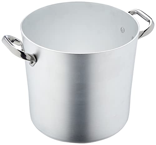 Pentole Agnelli ALMA10322 Olla alta con dos asas de acero inoxidable, aluminio profesional de 3 milímetros, 8.4 l Cover