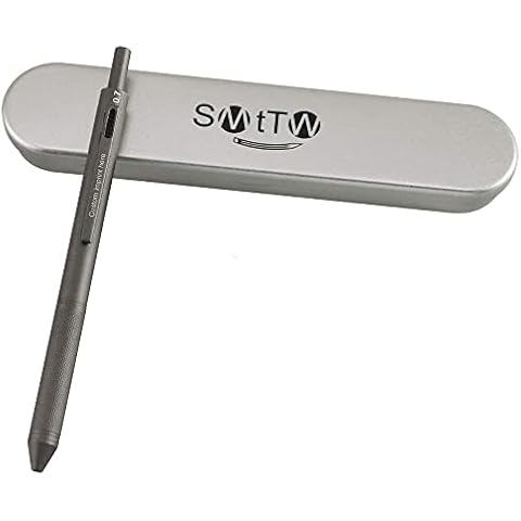 smttw Personalized 4-in-1 Ballpoint Pen With Pencils Customize Multicolor Pen,Ballpoint Pen,Pen Stylus-Personalize and Customize Gifts-Grey Cover