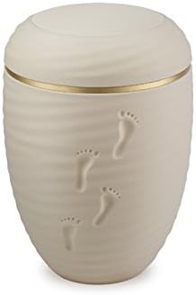 3d printed biodegradable cremation ashes urn 'Footprints' | Cremation Urn for Ashes